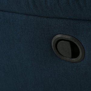 English Elm Christopher Knight Home® - GLIDER Plush Fabric Swivel Recliner with Smooth Gliding Motion, Contemporary Upholstered Comfort Navy Blue 61368.00