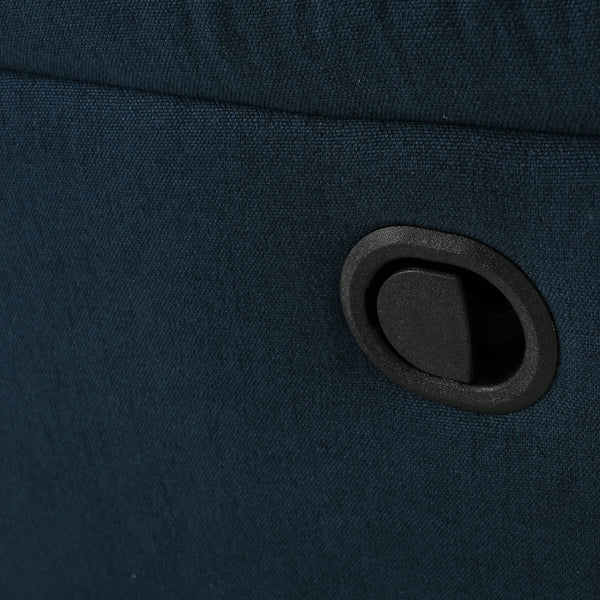 English Elm Christopher Knight Home® - GLIDER Plush Fabric Swivel Recliner with Smooth Gliding Motion, Contemporary Upholstered Comfort Navy Blue 61368.00