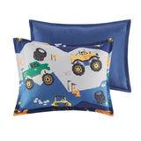 Mi Zone Kids Nash Casual Monster Truck Comforter Set MZK10-165 Blue