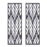 Madison Park Florian Modern/Contemporary Grey Laser Cut Wood 2-piece Panel Wall Decor Set MP95B-0291 Reclaimed Grey