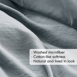 English Elm 2-piece Pintuck Pleated Microfiber Comforter Set Hotel Inspired Soft Twin Bedding B035P463226