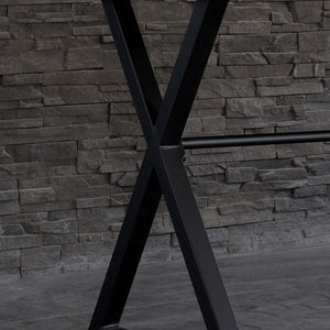 English Elm Contemporary Nova Table - Industrial Wood & Metal Computer Desk 47.2" W Hallway Console, Sturdy Durable Design B347P340032