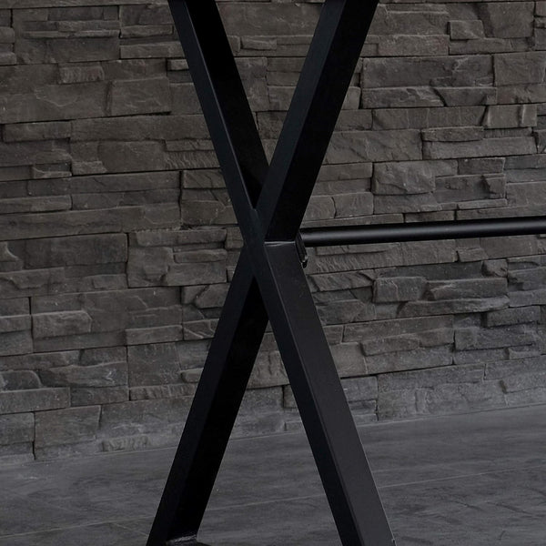 English Elm Contemporary Nova Table - Industrial Wood & Metal Computer Desk 47.2" W Hallway Console, Sturdy Durable Design B347P340032