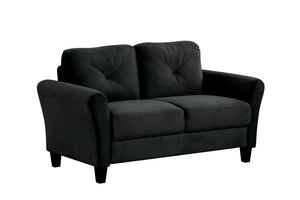English Elm Couch Luxurious Black Velvet Sectional Set 1+2+3 - Modern Comfort For Stylish Living Spaces! W2121S00011