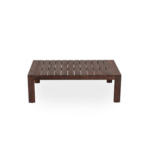 English Elm 2 Piece Acacia Wood Outdoor Sofa Set with Coffee Table and Weather Resistant Cushions Beige,Dark Brown N719P246159D