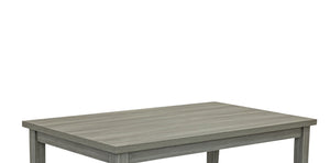 English Elm 1pc Gray Rectangular Dining Table 60"x36"x30" Modern Wooden Design Durable Build Easy Assembly B011P284433