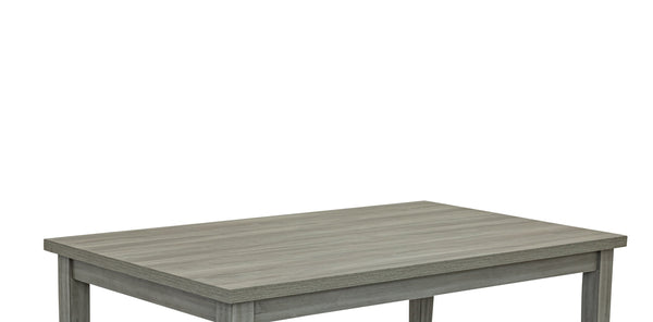 English Elm 1pc Gray Rectangular Dining Table 60"x36"x30" Modern Wooden Design Durable Build Easy Assembly B011P284433