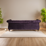 Christopher Knight Home® - Noble House - - Luxurious 3-Seater Purple Velvet Sofa, Featuring A Classic Design With Modern Elegance, Perfect For Adding Sophistication And Style To Any Living Room, Plush Comfort And Durable Craftsmanship