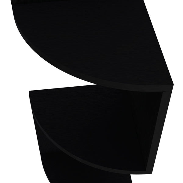 English Elm Rosebud Four Tier Corner Floating Shelf Unit for Minimalist Living Room Display B128P176176