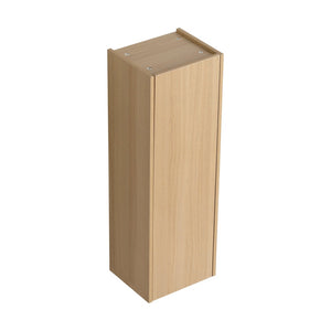 English Elm 12 Inch Oak Wall Mounted Cabinet Soft Close Door Narrow Bathroom Study Storage Unit W1972P457942