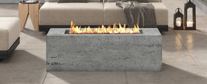English Elm U_style Outdoor Propane Fire Pit Mgo Body 40000 Btu Patio Heater with Cover N711P410545E