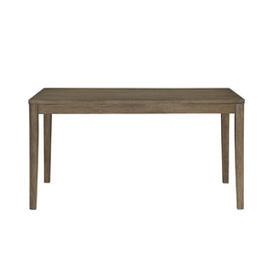 English Elm Stylish 6-Piece Light Brown Dining Table Set With Comfortable Upholstered Chairs & Versatile Bench B011P372218-GIGA