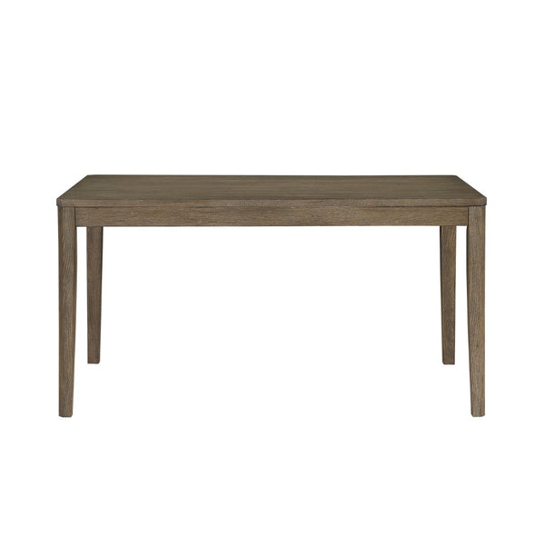 English Elm Stylish 6-Piece Light Brown Dining Table Set With Comfortable Upholstered Chairs & Versatile Bench B011P372218-GIGA