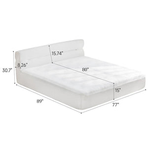 English Elm All In One King Mattress & Frame - 15" Cooling Bed Set With Pressure Relief & Motion Isolation W1359P364811