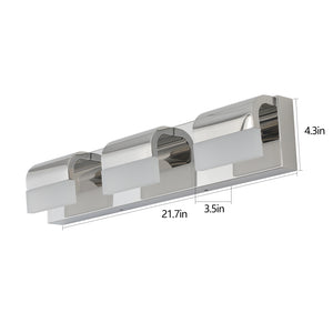 English Elm Bathroom Vanity Lighting - Modern 3-Light Led Fixture For Bright, Energy-Efficient Bathroom Illumination W2312P374898