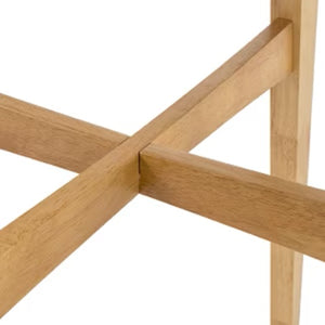 English Elm Christopher Knight Home® - Mid-Century Round Wooden Bar Table with Tapered Legs, Sturdy Rubberwood Build for Stylish Dining (98) Oak N780P244910O