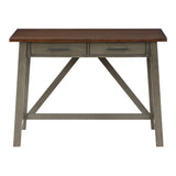 OSP Home Furnishings Milford Rustic Writing Desk Slate Grey