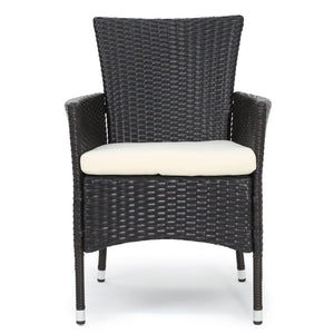 English Elm Christopher Knight Home® - MALAGA 3-Piece Bistro Set Brown/Beige – Weather-Resistant PE Rattan Chairs with Folding Table, Cozy Patio Dining Retreat for Two 60445.00