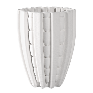 Fluted Ceramic Vase - A Contemporary Masterpiece Blending Ancient Craftsmanship with Modern Design