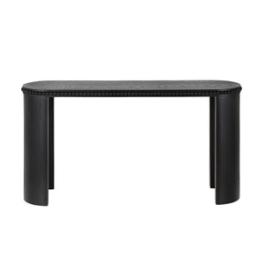 English Elm Christopher Knight Home® - Mirod Vintage Console Table with Beaded Trim, Sculpted Curved Legs, Reversible Setup for Hallway Elegance Black N760P286010B