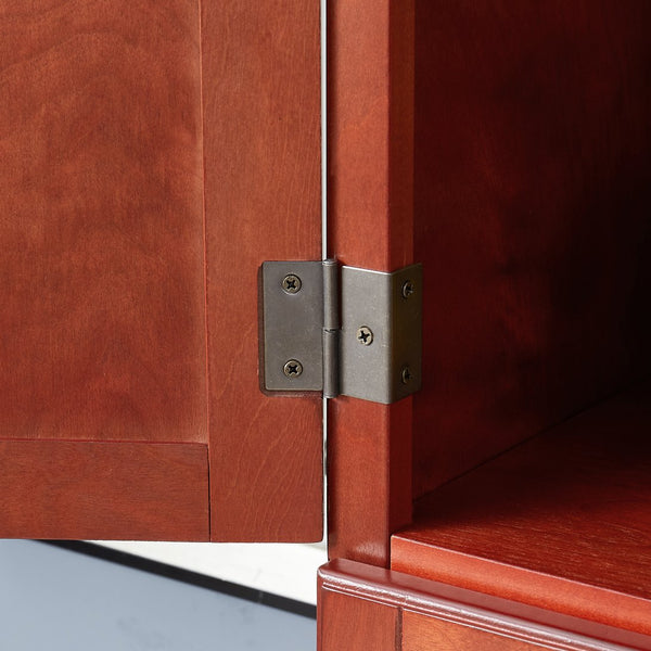 English Elm 72.4" Tall Storage Cabinet with 8 Doors and 4 Shelves, Spacious Freestanding Entryway Organizer in Wood Finish Cherry W1758P211011