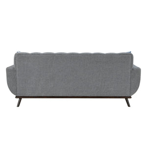 English Elm Solid Wood Leg Chenille Sectional Sofa with Reversible Chaise Mid-century Living Room B011P256666