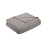 Madison Park Liquid Cotton Casual Blanket BL51N-0680 Grey