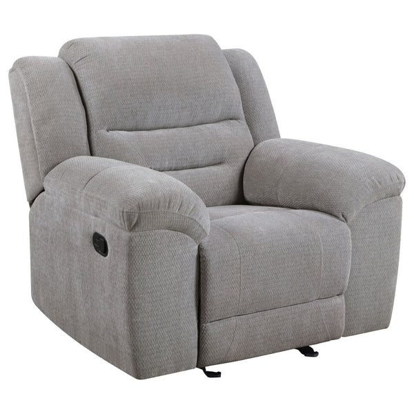 English Elm Sebring Chenille Glider Recliner with Pillowtop Arms for Living Room Comfort B062P441331