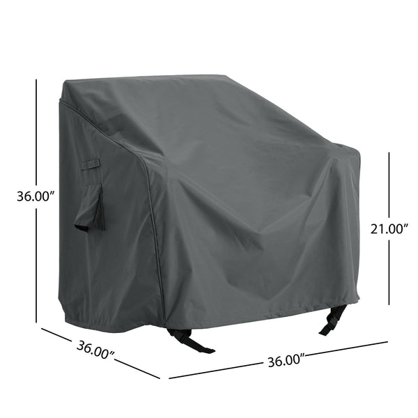 English Elm Christopher Knight Home® - Shield Patio Outdoor Club Chair Covers - Weather-Resistant, Stylish Dark Gray Set Of 2 For Protection N775P230624G