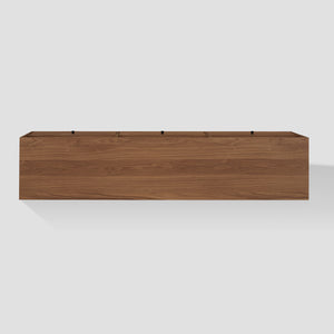 Kela 70" Mid-Century Modern TV Stand with Stylish Storage, Open Cubbies & Faux Drawers - Mocha