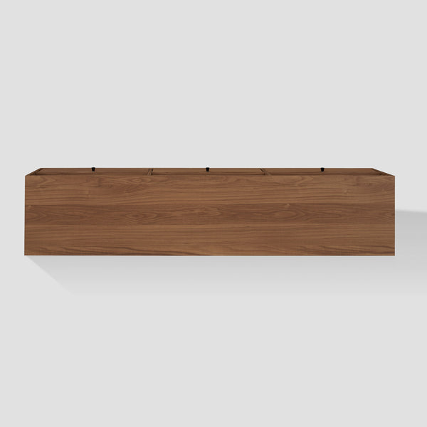 Kela 70" Mid-Century Modern TV Stand with Stylish Storage, Open Cubbies & Faux Drawers - Mocha