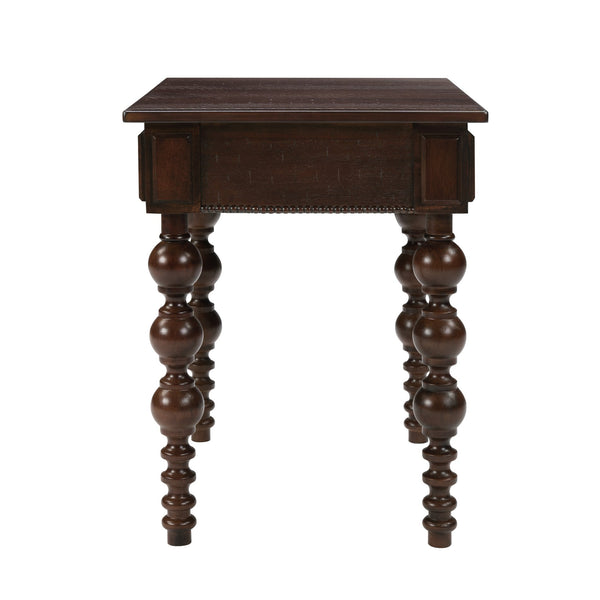 English Elm Solid Wood Coffee Table Set with Drawer Vintage-Inspired Acacia Veneer, Sturdy Rubberwood Legs, Easy No-Tool Assembly Espresso W1202S00014