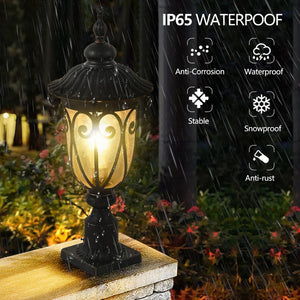 English Elm 23"(h) Vintage Outdoor Wall Sconce Black Iron Bubble Glass Porch Patio Lantern Light W2312P478263