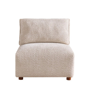 English Elm Aura Three Piece Boucle Modular Sectional Sofa Low Profile Design for Living Room N773IS00114S