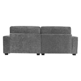 Christopher Knight Home® - Noble House - - 79.5" Modern Fabric Sofa With Plush Cushions, Sleek Arm Design, And Sturdy Solid Wood Frame – Comfortable Seating For Living Room, Bedroom, Or Office Lounge