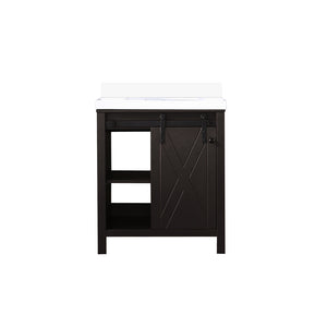 English Elm Brown Bath Vanity With Cultured Marble Countertop - Elegant Design, Smart Storage & Easy Setup! B2731P260104