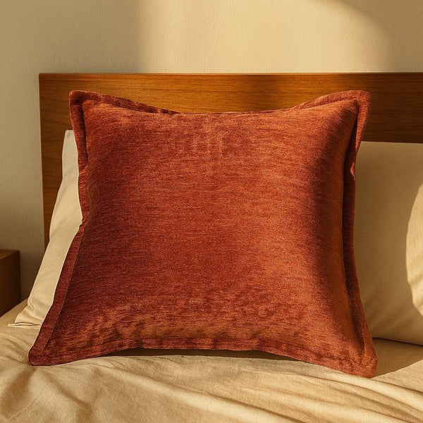 English Elm Homey Cozy Velvet Throw Pillows Plush Set of Two for Luxe Living Room Decor Reddish Brown B357P465719