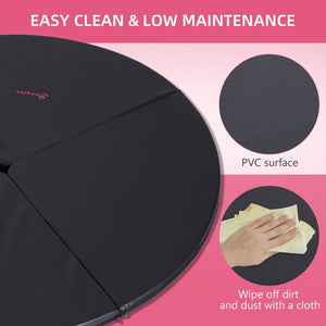 English Elm Soozier Round Pole Dance Floor Mat with High Density Foam Core for Home Training W2225P200409