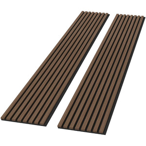 English Elm 2 Pack Solid Wood Slat Acoustic Panels Handcrafted for Media Rooms and Home Offices Walnut T3210P487478