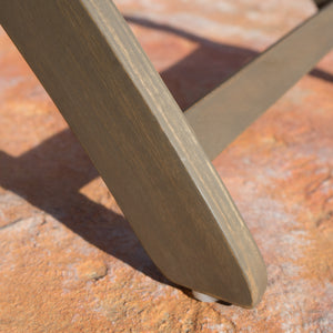 English Elm Christopher Knight Home® - POSITANO Foldable Dining Set with Acacia Wood Chairs and Table, Weather-Resistant Outdoor Seating Grey 59327.00GRY_59328.00GRY4