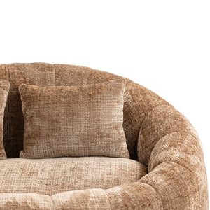 English Elm Bean Bean Bag Sofa High-Density Memory Foam Two-Seater Lounger High Back Chenille Cozy Support Coffee W395P181441