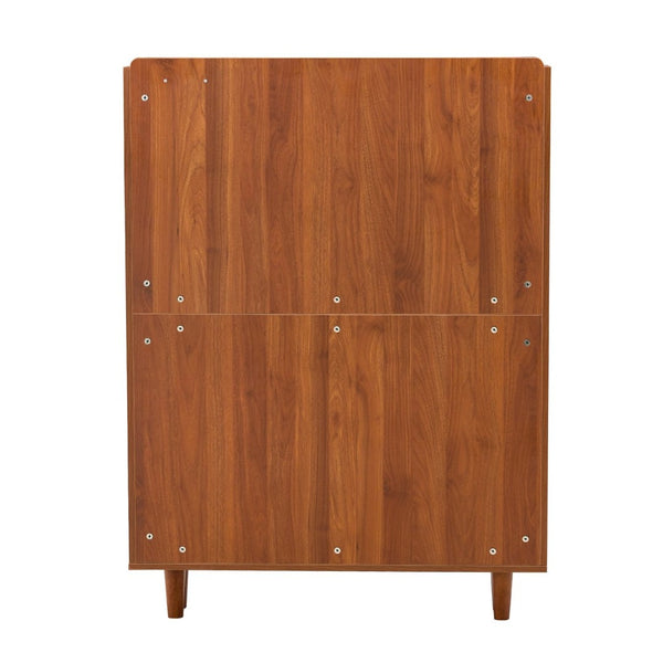 English Elm The Slim Mdf Entryway Shoe Cabinet with Metal Legs and Open Top Storage Platform W3875P387146