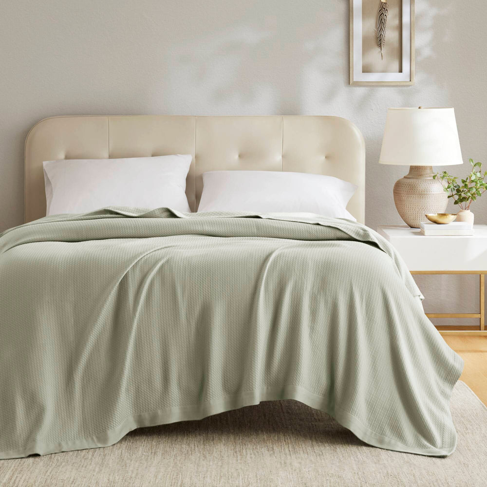 English Elm 1 Premium Twin Blanket Crafted from 100% Certified Egyptian Cotton for Luxurious Softness and Durability Sage Green 15.75 L x 12.6 W x 3.15 H B035P381291