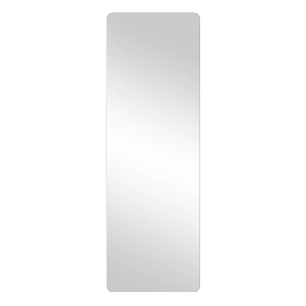 English Elm 60"x 15" Full Body Round Corner Mirror for Wall Hanging - 5mm Explosion-Proof Silver Glass, Anti-Blast Film, Corrosion-Resistant HD Reflection for Bedroom Living Room Cloakroom W2709P329026