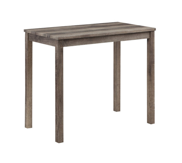 English Elm Lusso Tufted Linen Stool Pub Set Compact Counter Height Table for Kitchen Nooks Brown B2749P413173