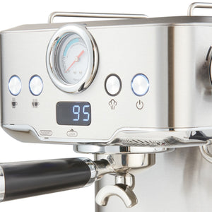 English Elm 20 Bar Espresso Machine with Steam Wand Pressure Display and Ese Pod Support W1002P292436