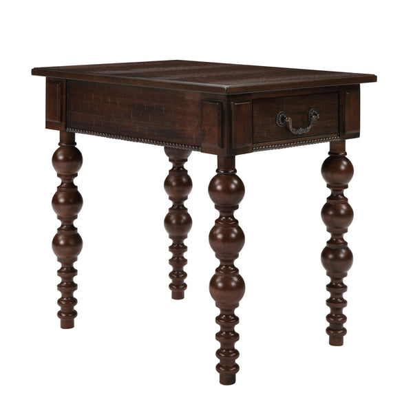 English Elm Solid Wood Coffee Table Set with Drawer Vintage-Inspired Acacia Veneer, Sturdy Rubberwood Legs, Easy No-Tool Assembly Espresso W1202S00014