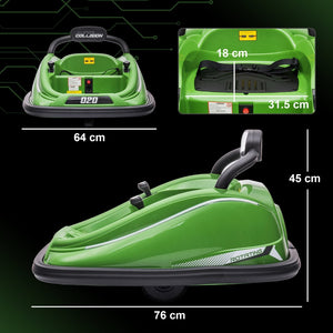 English Elm Aosom 12v Kids Bumper Car Ride on Toy with Dual Joysticks and Parental Remote W2225P249895