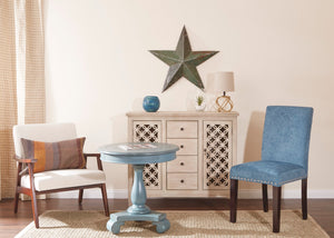 OSP Home Furnishings Avalon Round Accent table Caribbean Finish