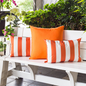 English Elm Horizon Stripe Pillow 14" X 20" - Vibrant Outdoor & Indoor Accent, Weather-Resistant Comfort, Easy Care B357P367233